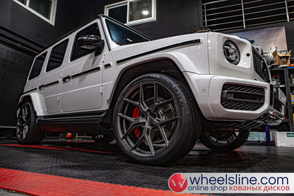 White Mercedes G 1-Piece VS HF-51 Matte Light Gunmetal 240802