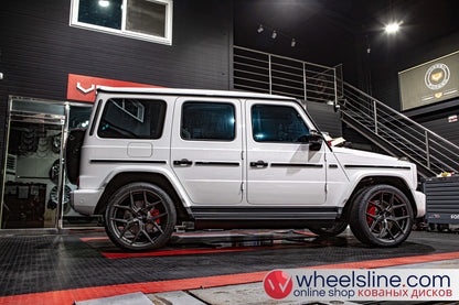 White Mercedes G 1-Piece VS HF-51 Matte Light Gunmetal 240802