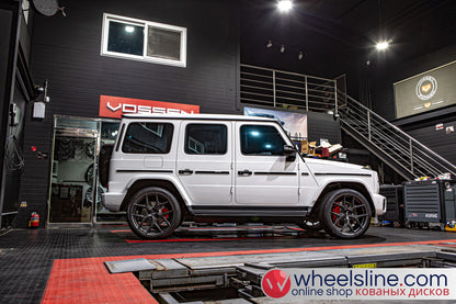 White Mercedes G 1-Piece VS HF-51 Matte Light Gunmetal 240802