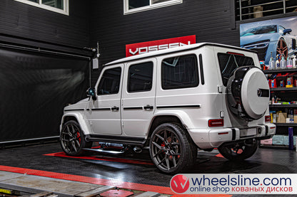 White Mercedes G 1-Piece VS HF-51 Matte Light Gunmetal 240802