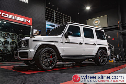 White Mercedes G 1-Piece VS HF-51 Matte Light Gunmetal 240802