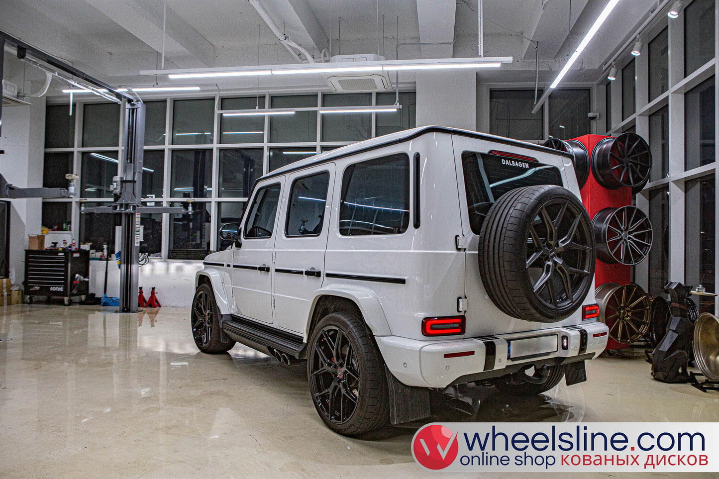 White Mercedes G 1-Piece VS HF-51 Matte Light Gunmetal 240802