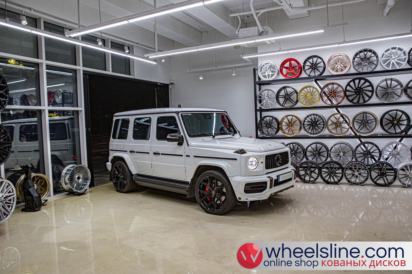 White Mercedes G 1-Piece VS HF-51 Matte Light Gunmetal 240802