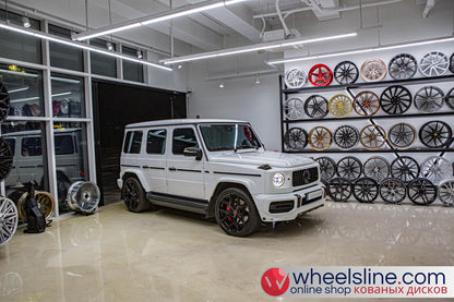 White Mercedes G 1-Piece VS HF-51 Matte Light Gunmetal 240802