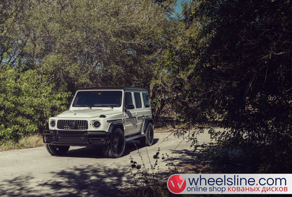 White Mercedes G 1-Piece VS S17-161 Gloss Black Cap-B 240802