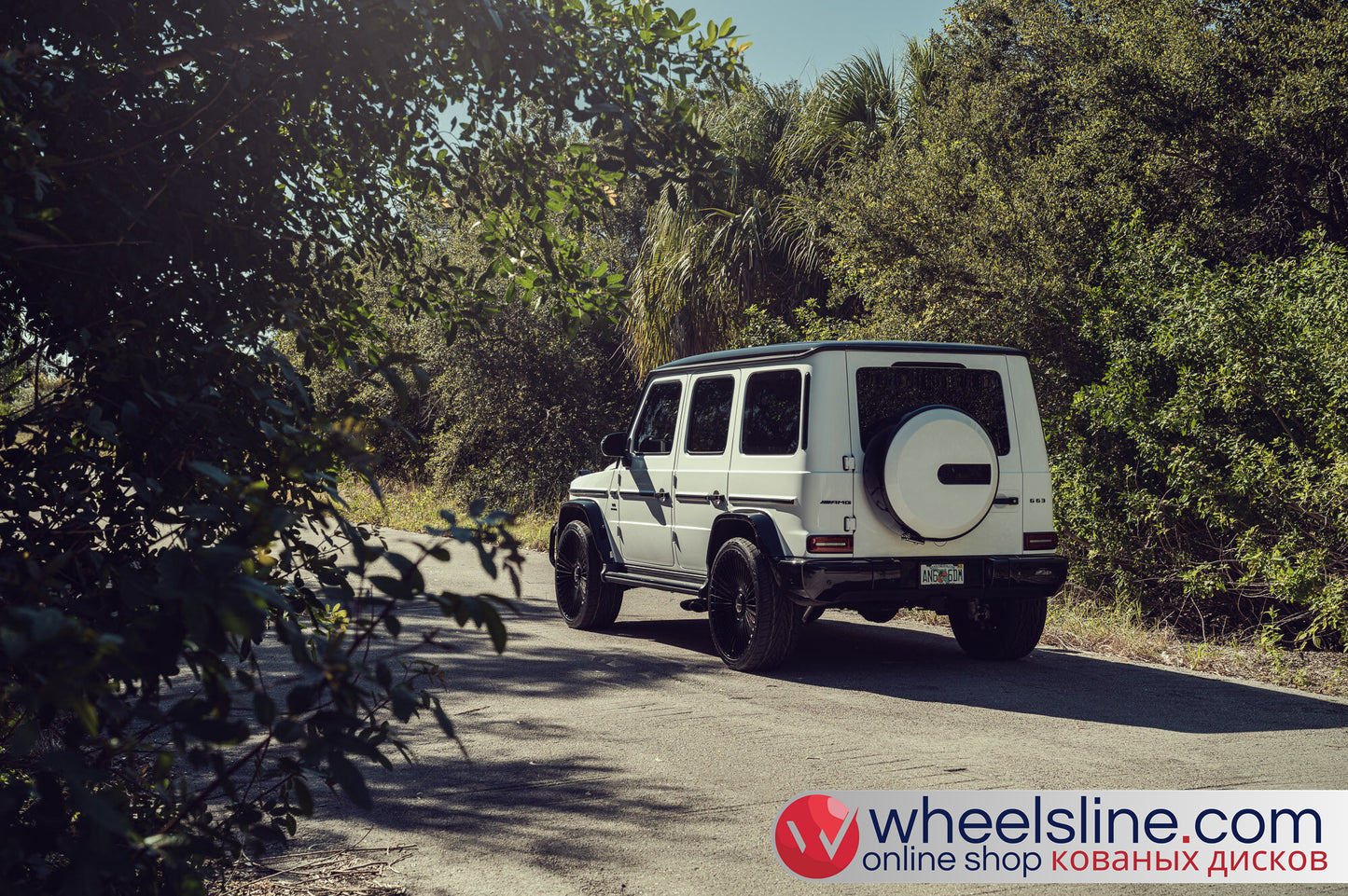 White Mercedes G 1-Piece VS S17-161 Gloss Black Cap-B 240802