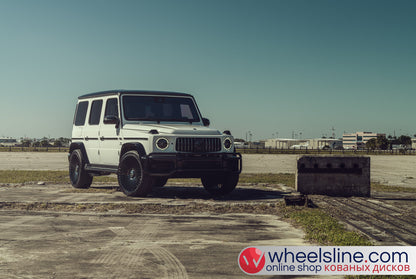 White Mercedes G 1-Piece VS S17-161 Gloss Black Cap-B 240802