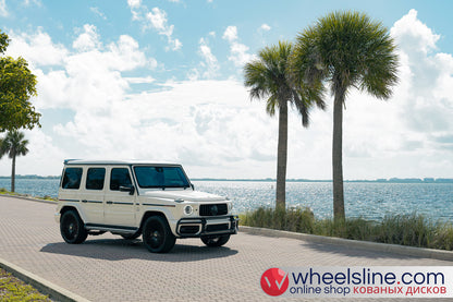 White Mercedes G 1-Piece VS S17-161 Gloss Black Cap-B 240802