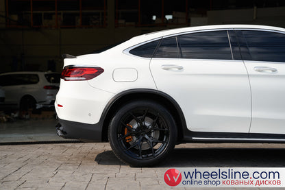 White Mercedes GLC 1-Piece VS HF-51 Gloss Black  240802