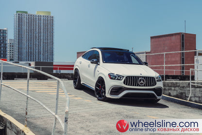 White Mercedes GLE  1-Piece VS HF-51 Gloss Black  240809