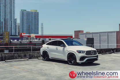 White Mercedes GLE  1-Piece VS HF-51 Gloss Black  240809