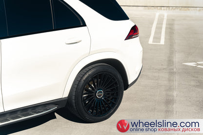 White Mercedes GLE 1-Piece VS HF-81 Gloss Black Cap-B 240802