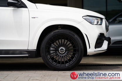 White Mercedes GLE 1-Piece VS HF-81 Gloss Black Cap-B 240802