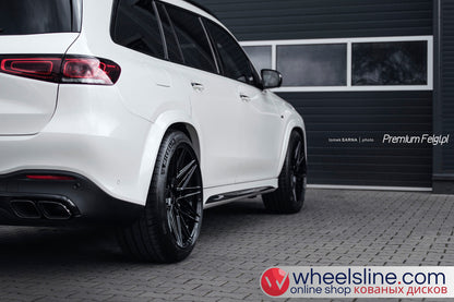 White Mercedes GLS 1-Piece VS HF-71 Gloss Black  240808