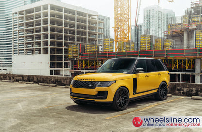 Yellow Land Rover Range Rover 1-Piece VS UV-11 Gloss Black 240926